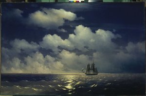 Die Brigg Mercury nach dem Sieg über zwei türkische Schiffe der russischen Flotte von Ivan Konstantinovich Aivazovsky (1817-1900)