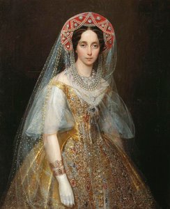 Porträt der Großherzogin Maria Alexandrowna, zukünftige Kaiserin von Russland von Ivan Kosmich Makarov