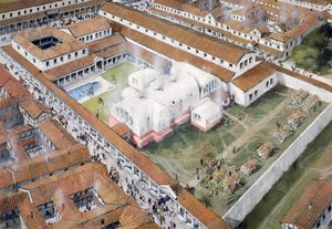 Bäder, römische Stadt Wroxeter, Shropshire, 2. Jahrhundert, ca. 1980-ca. 2017 von Ivan Lapper