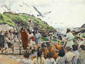 Tintagel Castle Legendäre Geburtsstätte von König Artus, Cornwall, Dunkles Zeitalter, 1994