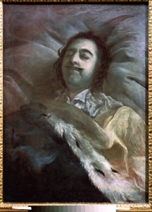 Peter I. der Große auf seinem Sterbebett von Ivan Nikitich Nikitin