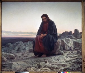 Christus in der Wüste von Ivan Nikolaevich Kramskoy