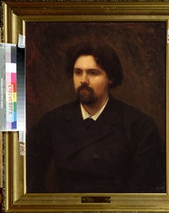 Porträt des Künstlers Vasilli Ivanovich Surikov (1848-1916)