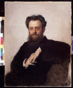 Porträt des Kunsthistorikers, Professor Adrian Prakhov (1846-1916). Gemälde von Iwan Nikolajewitsch Kramskoi (1837-1887), Öl auf Leinwand von Ivan Nikolaevich Kramskoy