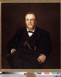 Porträt des Sammlers Dr. Sergei Botkin (1832-1889) von Ivan Nikolaevich Kramskoy