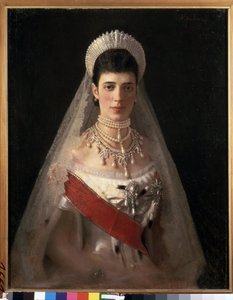 Porträt der Kaiserin Maria Fjodorowna, Prinzessin Dagmar von Dänemark von Ivan Nikolaevich Kramskoy