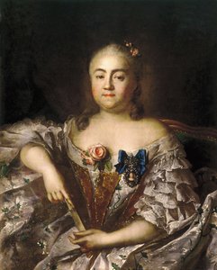 Porträt der Gräfin Varvara Alexejewna Scheremetjewa, um 1760 von Ivan Petrovich Argunov