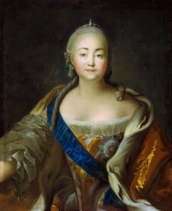 Porträt der Kaiserin Elisabeth 1709-1762, 1750er-1760er Jahre