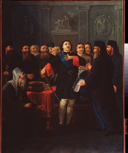 Zar Peter I. gründete den Heiligen Synod von Ivan Philippovich Tupylev