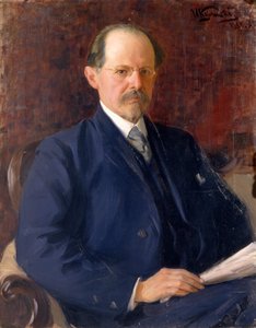 Porträt von Sergey Ivanovich Senkov, 1908 von Ivan Semyonovich Kulikov