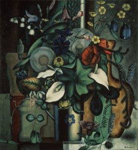 Stillleben mit Blumen und Krug, 1929 von Ivan Vassilyevich Klyun