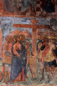 Fresko in der Kathedrale Unserer Lieben Frau vom Zeichen, Nowgorod, frühes 18. Jahrhundert