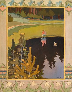 Illustration zum Märchen Die weiße Ente, 1901 von Ivan Yakovlevich Bilibin