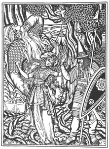 Ilya Muromets und die Frau von Svyatogor, 1912