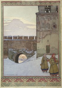 Wasserturm des Nowgoroder Kremls, 1902 von Ivan Yakovlevich Bilibin