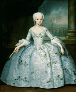 Porträt von Sarah Eleonor Fermor (1740-1824) 1749-50 von Ivan Yakovlevich Vishnyakov