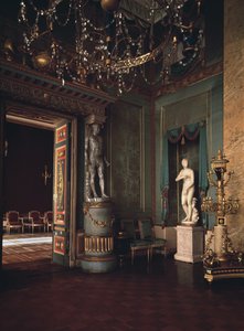 Der Blaue Saal des Ostankino-Palastes in Moskau, 1796 von Ivan Yegorovich Starov
