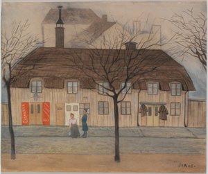 Dienstmädchen und Polizist von Ivar Axel Henrik Arosenius