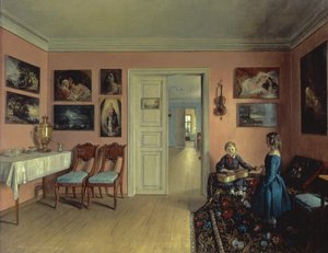 Im Zimmer des Künstlers, 1855 von Iwan Chrutsky
