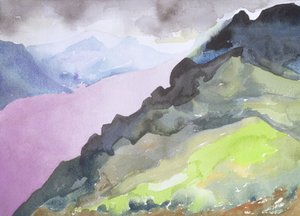 Loch Ness von Glendoe Lodge, 1995 von Izabella Godlewska de Aranda