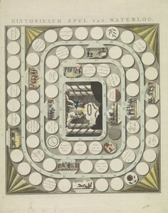 Spiel von Waterloo, 1815 von J.B.D. Wibmer