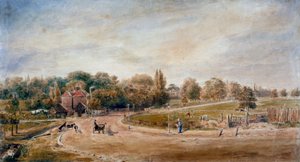 Court Lane und Lordship Lane, Dulwich, London, 1860 von JC Mandy