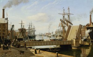 Ein Blick auf Kopenhagen mit der Knippelsbro, 1882