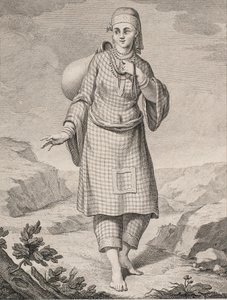Eine arabische Frau holt Wasser von J.F. Clemens