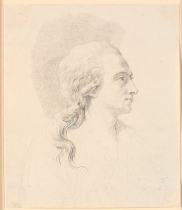 Porträt des Bildhauers Alexander Trippel. Profil nach rechts von J.F. Clemens
