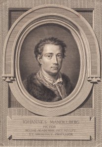 Porträt des Malers Johan Mandelberg von J.F. Clemens
