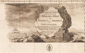"Spezielle Karte über einen Teil der norwegischen Küste von Egefield auf Jedderen bis Christiansand" von J.F. Clemens