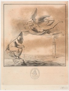 Entwurf für Titelkupfer zu P. Løvenørns Anweisung für die Segelnden im Kattegat von J.F. Clemens