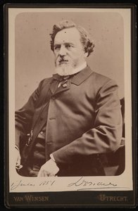 Porträt von Franciscus Cornelius Donders, 1818-1889, 1. Juli 1884 von JJA Van Winsen
