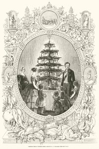 Weihnachtsbaum im Windsor Castle (Gravur)