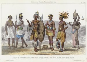 Äthiopische Rasse, Neger, Kaffern