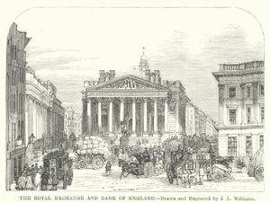 Die Royal Exchange und die Bank of England