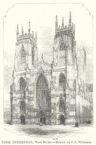 York Kathedrale, Westfront (Gravur)