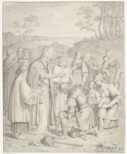 Die erste Taufe der Dänen von J.L. Lund