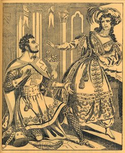 Ivanhoe: Sir Brian de Bois Guilbert & Rebecca, 19. Jahrhundert