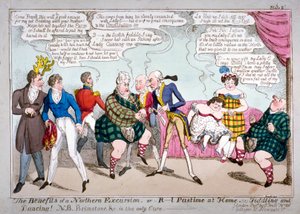 Die Vorteile eines nördlichen Ausflugs, oder R-l Zeitvertreib zu Hause, d.h. Fiedeln und Tanzen!, um 1822
