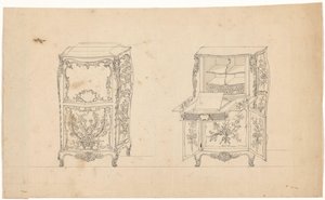 Zwei Sekretäre von J.L. Th. Baijer (attributed to)