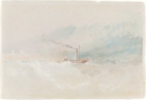 Ein Paketboot vor Dover, ca. 1836 von Joseph Mallord William Turner