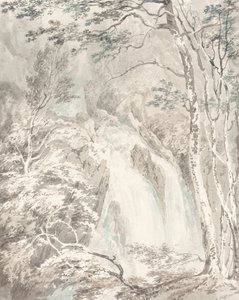 Ein Wasserfall, 1795-1796 von Joseph Mallord William Turner
