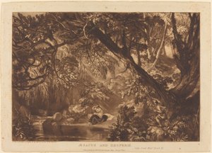 Aesacus und Hesperie, veröffentlicht 1819 von Joseph Mallord William Turner