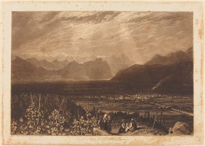 Kette der Alpen von Grenoble nach Chamberi, veröffentlicht 1812