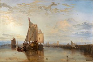 Dort oder Dordrecht: Das Dort-Paketboot aus Rotterdam in der Flaute, 1818 von Joseph Mallord William Turner