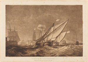 Eingang zum Hafen von Calais, veröffentlicht 1816
