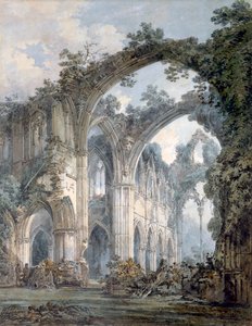 Innenansicht der Tintern Abbey, Monmouthshire, ca. 1794