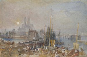 Der Kanal von Loire und Cher, in der Nähe von Tours, um 1830