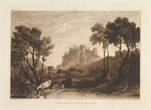 Das Schloss über den Wiesen Liber Studiorum, Teil II, Platte 8, 1808